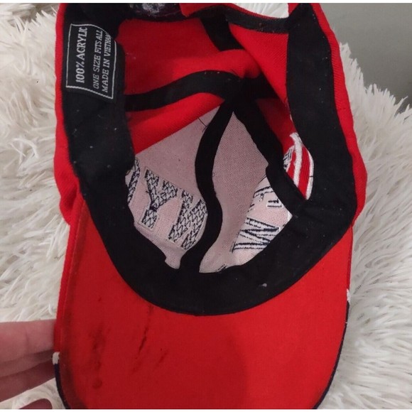 New York City Adult Embroidered Red Baseball Cap Hat Adjustable - Picture 7 of 7